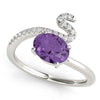 Oval Diamond Fashion Ring in Gold