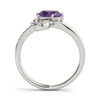 Bypass Swirl Oval-Cut Fashion Ring in Gold