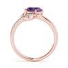 Bypass Swirl Oval-Cut Fashion Ring in Gold
