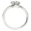 2-Stone French-Cut Fashion Ring in Gold