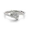 2-Stone French-Cut Fashion Ring in Gold