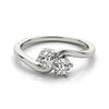 2-Stone Fashion Ring in Gold (1/2 cttw)