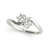 2-Stone Fashion Ring in Gold (1/2 cttw)