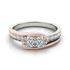 Two Stone Ring in Gold