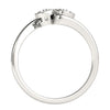 2-Stone Bezel Set Swirl Fashion Ring in Gold