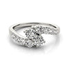 2-Stone Prong Fashion Ring in Gold
