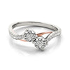 Two Stone Ring in Gold
