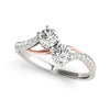 Two Stone Ring in Gold