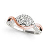 Two Stone Ring in Gold