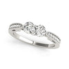 Two Stone Ring in Gold