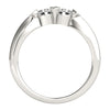 2-Stone Round Fashion Ring in Gold