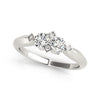 2-Stone Round Fashion Ring in Gold
