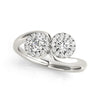 Two Stone Ring in Gold