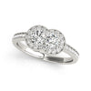 Two Stone Ring in Gold
