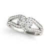 Two Stone Ring in Gold