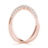 Double Row Prong Halo Fashion Ring in Gold