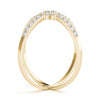 Double Row Prong Halo Fashion Ring in Gold