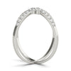 Double Row Prong Halo Fashion Ring in Gold