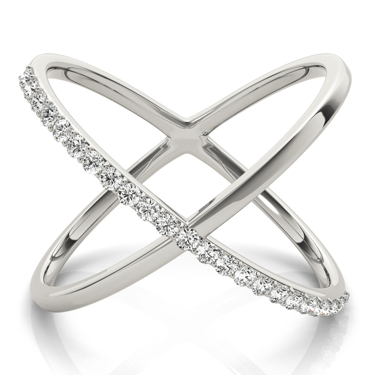 Single Row Shared Prong Fashion Ring in Gold