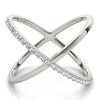 Single Row Shared Prong Fashion Ring in Gold