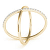 Single Row Shared Prong Fashion Ring in Gold