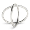 Single Row Shared Prong Fashion Ring in Gold