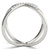 X-Shaped Shared Prong Fashion Rings in Gold