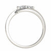 2-Stone Bypass Fashion Ring in Gold