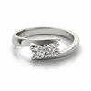 2-Stone Bypass Fashion Ring in Gold