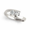 2-Stone Bypass Fashion Ring in Gold