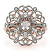 Antique Filigree Fashion Ring in Gold