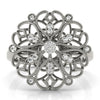 Antique Filigree Fashion Ring in Gold