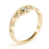 Filigree Crown Shape Milgrain Fashion Rings in Gold