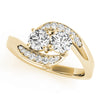 Two Stone Ring in Gold (0.52 cttw)