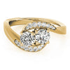 Two Stone Ring in Gold (0.52 cttw)