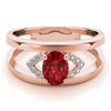Oval Diamond Fashion Ring in Gold