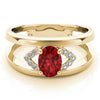 Oval Diamond Fashion Ring in Gold