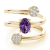 Oval Diamond Fashion Ring in Gold (0.66 cttw)