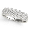 Contemporary Zig-Zag Stackable Fashion Ring in Gold