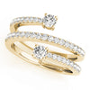 2-Stone Multirow Spiral Fashion Rings in Gold
