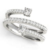 2-Stone Multirow Spiral Fashion Rings in Gold