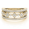 Round Diamond Fashion Band in Gold