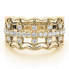 Round Diamond Fashion Band in Gold