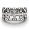 Round Diamond Fashion Band in Gold