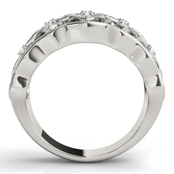Round Diamond Fashion Band in Gold
