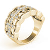 Round Diamond Fashion Band in Gold