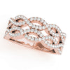 Two Row Infinity Band in Gold