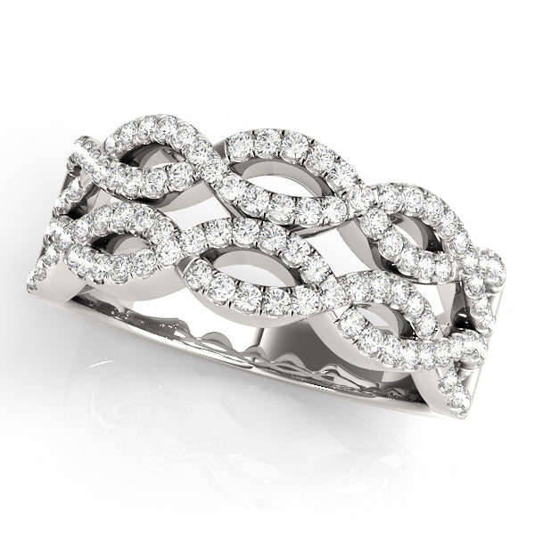 Two Row Infinity Band in Gold