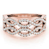 Two Row Infinity Band in Gold