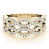 Two Row Infinity Band in Gold